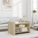 vidaXL sofabord 80x50x50 cm konstrueret træ sonoma-eg - Kategori: 4 vidaXL sofabord 80x50x50 cm konstrueret træ sonoma-eg