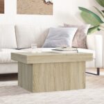 vidaXL sofabord 80x55x40 cm konstrueret træ sonoma-eg - Kategori: 4 vidaXL sofabord 80x55x40 cm konstrueret træ sonoma-eg