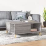 vidaXL sofabord 80x80x36,5 cm konstrueret træ grå sonoma-eg - Kategori: 4 vidaXL sofabord 80x80x36,5 cm konstrueret træ grå sonoma-eg