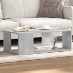 vidaXL sofabord 89,5x48x30 cm konstrueret træ betongrå - Kategori: 4 vidaXL sofabord 89,5x48x30 cm konstrueret træ betongrå