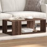 vidaXL sofabord 89,5x48x30 cm konstrueret træ brun egetræsfarve - Kategori: 4 vidaXL sofabord 89,5x48x30 cm konstrueret træ brun egetræsfarve
