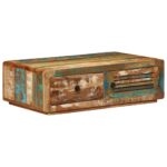 vidaXL sofabord 89x55x29 cm massivt genbrugstræ - Kategori: 4 vidaXL sofabord 89x55x29 cm massivt genbrugstræ