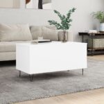 vidaXL sofabord 90×44,5×45 cm konstrueret træ hvid - Kategori: 4 vidaXL sofabord 90x44,5x45 cm konstrueret træ hvid