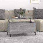 vidaXL sofabord 90×44,5×45 cm konstrueret træ sonoma-eg grå - Kategori: 4 vidaXL sofabord 90x44,5x45 cm konstrueret træ sonoma-eg grå