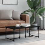 vidaXL sofabord 90x50x35 cm konstrueret træ sort - Kategori: 4 vidaXL sofabord 90x50x35 cm konstrueret træ sort