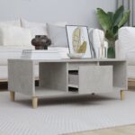 vidaXL sofabord 90x50x36,5 cm konstrueret træ betongrå - Kategori: 4 vidaXL sofabord 90x50x36,5 cm konstrueret træ betongrå