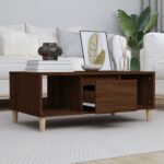 vidaXL sofabord 90x50x36,5 cm konstrueret træ brun egetræsfarve - Kategori: 4 vidaXL sofabord 90x50x36,5 cm konstrueret træ brun egetræsfarve