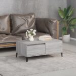 vidaXL sofabord 90x50x36,5 cm konstrueret træ grå sonoma-eg - Kategori: 4 vidaXL sofabord 90x50x36,5 cm konstrueret træ grå sonoma-eg