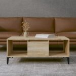 vidaXL sofabord 90x50x36,5 cm konstrueret træ sonoma-eg - Kategori: 4 vidaXL sofabord 90x50x36,5 cm konstrueret træ sonoma-eg