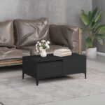 vidaXL sofabord 90x50x36,5 cm konstrueret træ sort - Kategori: 4 vidaXL sofabord 90x50x36,5 cm konstrueret træ sort