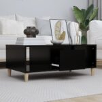 vidaXL sofabord 90x50x36,5 cm konstrueret træ sort - Kategori: 4 vidaXL sofabord 90x50x36,5 cm konstrueret træ sort