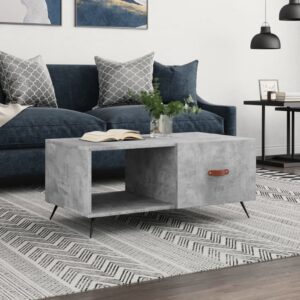 vidaXL sofabord 90x50x40 cm konstrueret træ betongrå