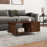 vidaXL sofabord 90x50x40 cm konstrueret træ brun egetræsfarve - Kategori: 4 vidaXL sofabord 90x50x40 cm konstrueret træ brun egetræsfarve