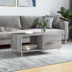 vidaXL sofabord 90x50x40 cm konstrueret træ grå sonoma-eg - Kategori: 4 vidaXL sofabord 90x50x40 cm konstrueret træ grå sonoma-eg