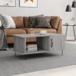 vidaXL sofabord 90x50x40 cm konstrueret træ grå sonoma-eg - Kategori: 4 vidaXL sofabord 90x50x40 cm konstrueret træ grå sonoma-eg