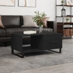 vidaXL sofabord 90x50x40 cm konstrueret træ sort - Kategori: 4 vidaXL sofabord 90x50x40 cm konstrueret træ sort