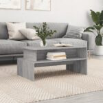 vidaXL sofabord 90x55x42,5 cm konstrueret træ grå sonoma-eg - Kategori: 4 vidaXL sofabord 90x55x42,5 cm konstrueret træ grå sonoma-eg