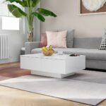 vidaXL sofabord 90x60x31 cm konstrueret træ hvid - Kategori: 4 vidaXL sofabord 90x60x31 cm konstrueret træ hvid