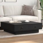 vidaXL sofabord 90x90x28 cm konstrueret træ sort - Kategori: 4 vidaXL sofabord 90x90x28 cm konstrueret træ sort