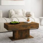 vidaXL sofabord 96x50x45 cm konstrueret træ røget egetræsfarve - Kategori: 4 vidaXL sofabord 96x50x45 cm konstrueret træ røget egetræsfarve
