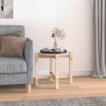 vidaXL sofabord Ø 52,5×45 cm massivt fyrretræ - Kategori: 4 vidaXL sofabord Ø 52,5x45 cm massivt fyrretræ