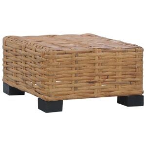 vidaXL sofaborde 47 x 47 x 28 cm naturlig rattan