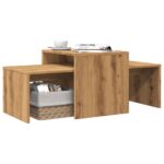 vidaXL sofabordssæt 100x48x40 cm konstrueret træ kunsteg - Kategori: 4 vidaXL sofabordssæt 100x48x40 cm konstrueret træ kunsteg