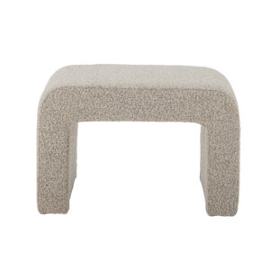 BLOOMINGVILLE Bobbie taburet - offwhite bouclé stof (70x40)