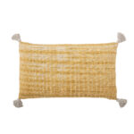 BLOOMINGVILLE Decia Pude, Gul, Genanvendt Bomuld W: 85cm, L: 50cm - Kategori: Stilfulde plaids og tæpper 4 BLOOMINGVILLE Decia Pude, Gul, Genanvendt Bomuld W: 85cm, L: 50cm
