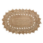 BLOOMINGVILLE Kelvin Tæppe, Natur, Jute W: 121cm, H: 1cm, L: 182cm - Kategori: Stilfulde plaids og tæpper 4 BLOOMINGVILLE Kelvin Tæppe, Natur, Jute W: 121cm, H: 1cm, L: 182cm