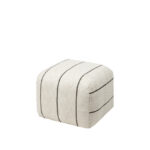 BROSTE COPENHAGEN Sigrid puf, kvadratisk – lys beige og sort (50×50) - Kategori: Komfortable og praktiske puffer 4 BROSTE COPENHAGEN Sigrid puf, kvadratisk - lys beige og sort (50x50)