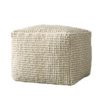 CREATIVE COLLECTION Fleur de sel puf – natur uld, kvadratisk (61×61) - Kategori: Komfortable og praktiske puffer 4 CREATIVE COLLECTION Fleur de sel puf - natur uld, kvadratisk (61x61)