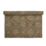 CREATIVE COLLECTION Fry gulvtæppe, rektangulær - natur jute (210x150)