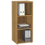 FMD opbevaringsreol med 3 rum 47,1x39,9x112,5 cm egetræsfarvet