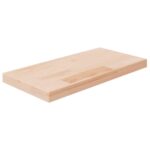 Hyldeplade 40x20x2,5 cm ubehandlet massivt egetræ - Kategori: Egetræshylder til hjemmet 4 Hyldeplade 40x20x2,5 cm ubehandlet massivt egetræ