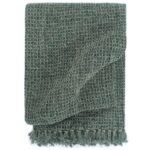 Plaid 125 x 150 cm bomuld mørkegrøn - Kategori: Stilfulde plaids og tæpper 4 Plaid 125 x 150 cm bomuld mørkegrøn