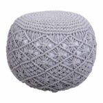 Puf Alexandra House Living Lysegrå polystyren 45 x 40 x 45 cm - Kategori: Komfortable og praktiske puffer 4 Puf Alexandra House Living Lysegrå polystyren 45 x 40 x 45 cm