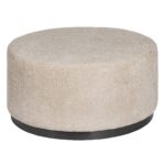 Puf Sort Beige Metal Fyr Træ MDF 80 x 80 x 41 cm - Kategori: Komfortable og praktiske puffer 4 Puf Sort Beige Metal Fyr Træ MDF 80 x 80 x 41 cm
