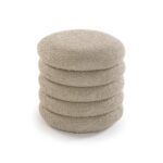 Puf Versa Beige Polyester Tekstil