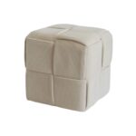 Puf Versa Beige Træ MDF 43 x 43 x 43 cm