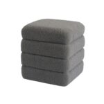 Puf Versa Grå Træ MDF 40 x 42 x 40 cm - Kategori: Komfortable og praktiske puffer 4 Puf Versa Grå Træ MDF 40 x 42 x 40 cm