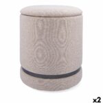 Puf Vinthera Moa Beige Træ 32 x 40 cm (2 enheder) - Kategori: Komfortable og praktiske puffer 4 Puf Vinthera Moa Beige Træ 32 x 40 cm (2 enheder)