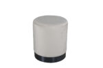 VENTURE DESIGN Benji puf, cylinder – beige fløjl og sort stål (Ø35) - Kategori: Komfortable og praktiske puffer 4 VENTURE DESIGN Benji puf, cylinder - beige fløjl og sort stål (Ø35)