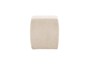 VENTURE DESIGN Neapel puf, kvadratisk - beige boucl´stof (40x40)