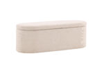 VENTURE DESIGN Potenza puf, m. opbevaring, oval – offwhite polyester (130×50) - Kategori: Komfortable og praktiske puffer 4 VENTURE DESIGN Potenza puf, m. opbevaring, oval - offwhite polyester (130x50)