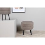Venture Home puf Pot 40x40x40 cm teddystof beige og sort - Kategori: Komfortable og praktiske puffer 4 Venture Home puf Pot 40x40x40 cm teddystof beige og sort