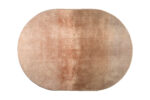ZUIVER Sunset gulvtæppe, oval - lyserød polyester (160x230)