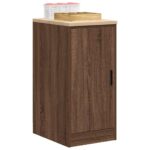 vidaXL Garageopbevaringsskab brun eg 40x51x85 cm massivt træ fyrretræ