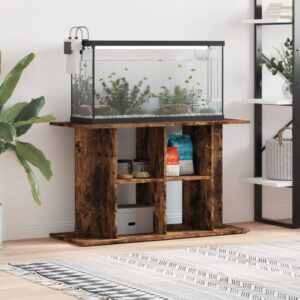 vidaXL akvariebord 100x40x60 cm konstrueret træ røget egetræsfarve