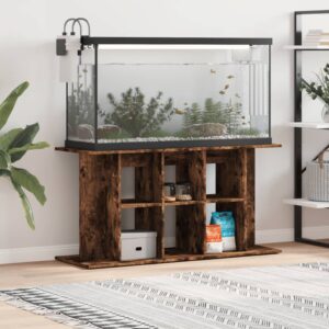 vidaXL akvariebord 120x40x60 cm konstrueret træ røget egetræsfarve